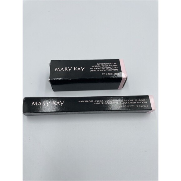 MARY KAY Waterproof Lip Liner Supreme Hydrating Natural Lipstick NEW Lot Of 2 - Picture 1 of 5